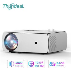 Projectoren Diewalige YG430 Mini Projector 5000Lumen Full HD 1080p Video Smart telefoon YG431 Beamer TV Movie WiFi 2K 4K Projector Home Cinema T221216