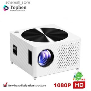 Projectoren Topben K3-2 WiFi-projector Android Smart Projection TV 1920x1080P Mobiele computer Tablet Mirroring Hetzelfde scherm LED Home Theater Q231128