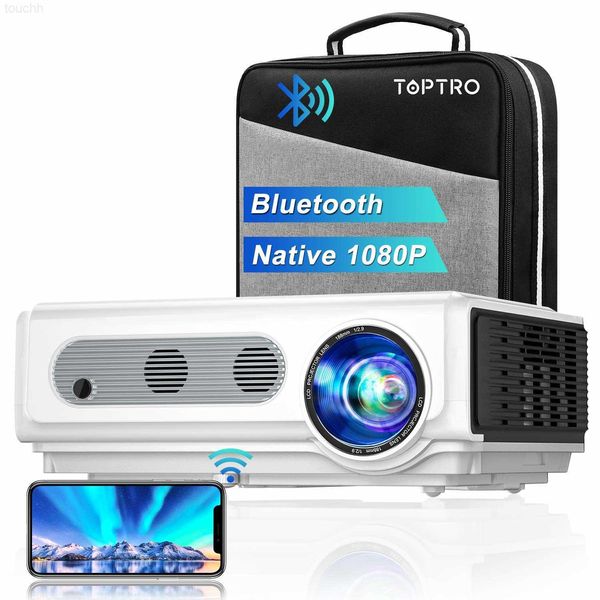 Projecteurs TOPTRO TR82 projecteur 4K 7500L natif 1080P WiFi projecteur prise en charge 4K Home cinéma projecteur pour iOS/Android/TV Stick L230923