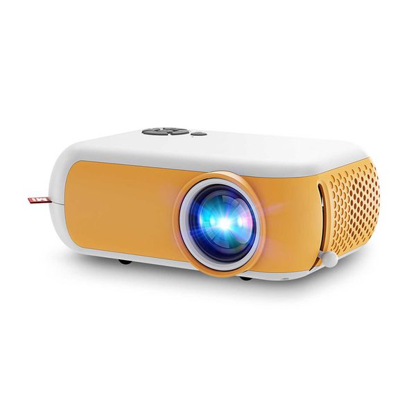 Projecteurs TransJee A10 Mini projecteur LED 1080P Home Cinéma avec HD IN AV Fente pour carte USB TF Télécommande audio 35 mm Projecteur R230306