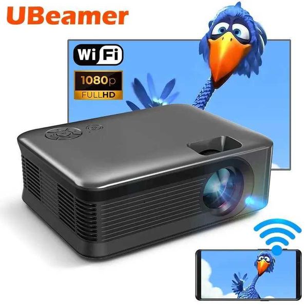 Projecteurs Ubeamer A30c Mini Projecteur Portable Cinema WiFi Sync Systroide Android Smartphone 4K 1080P Mobile Video Projecteur LED Smart Cinema J240509