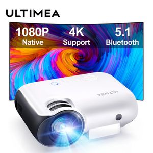 Proyectores Ultimea Proyector portátil Mini Smart Real 1080P Full HD Proyector de películas 4K Soporte Home Theatre Bluetooth 231215