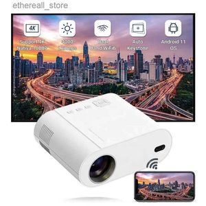 Projecteurs Vivicine nouveau L007 Android 11 WIFI Full HD 4000 Lumens Home cinéma jeu projecteur Mini Portable LED LCD projecteur de poche Q231128