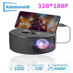 Projecteurs Projecteurs de fil 180P Mini projecteur 4K extérieur 360 projecteurs de cinéma maison cinéma USB vidéoprojecteur pour films pour IOS AndroidL240105