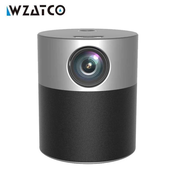 Projecteurs WZATCO E9A Mini Projecteur Android 9.0 Full HD 1920 * 1080p WiFi Blue Beam 4K Video Intelligent LED Projecteur J240509