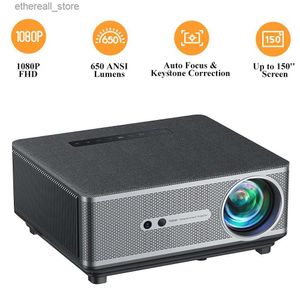 Projectoren YABER K1 Full HD 1080P Projector Autofocus/Keyston WiFi6 Bluetooth 650 ANSI 4K Ondersteuning Projector LED Home Theater Cinema Beamer Q231128