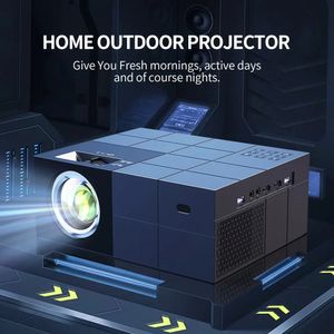 Projecteurs YerSIDA 1W projecteur 1080 Support 4K Bluetooth WIFI Sync téléphone écran Full HD films en plein air noir Home cinéma 231215