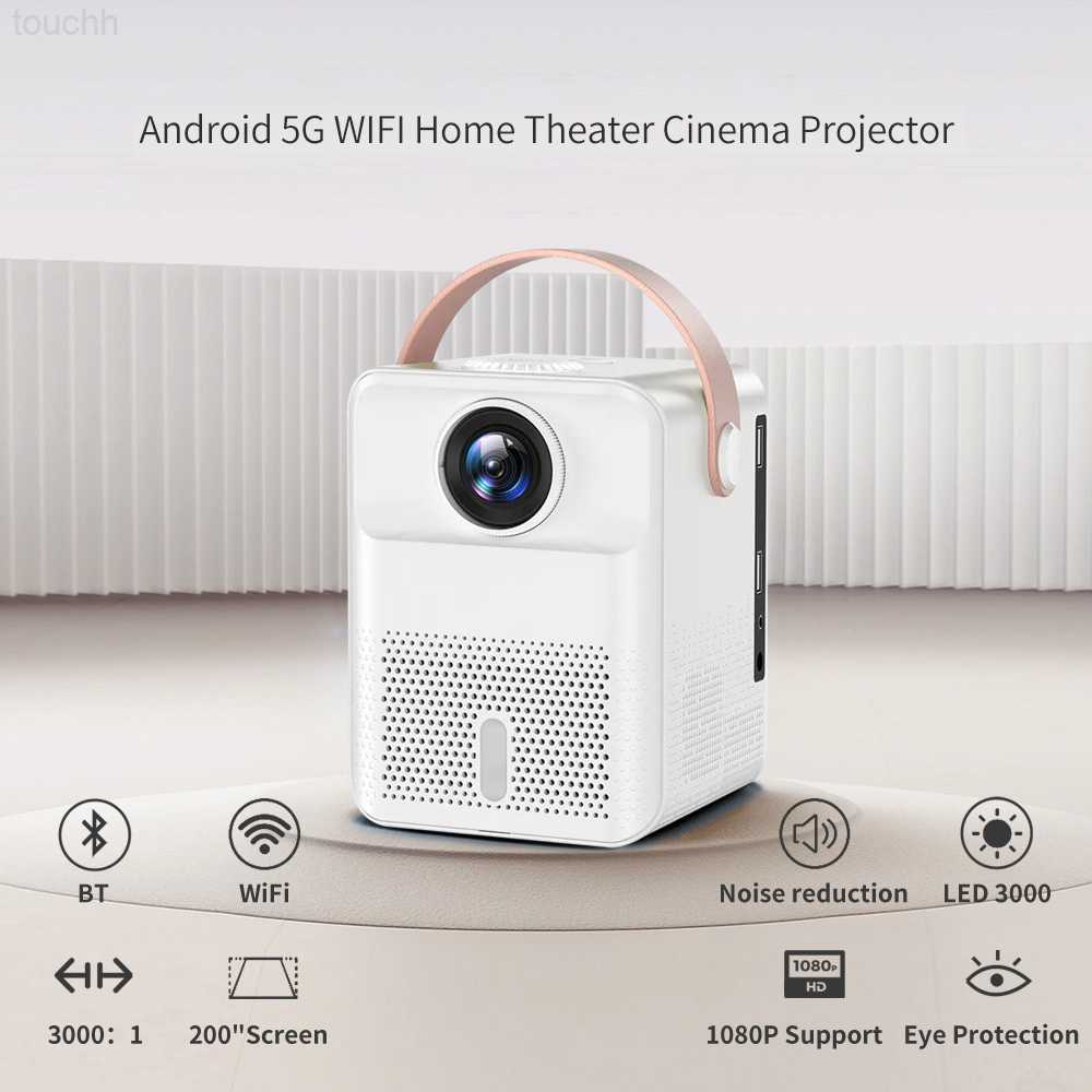 Projektörler Yersida Projektör X8 Mini Taşınabilir Android Sistemi Akıllı Ana Sayfa 5G WiFi Projektörler Bluetooth 720p HD Destek 4K Video Ekipman L230923