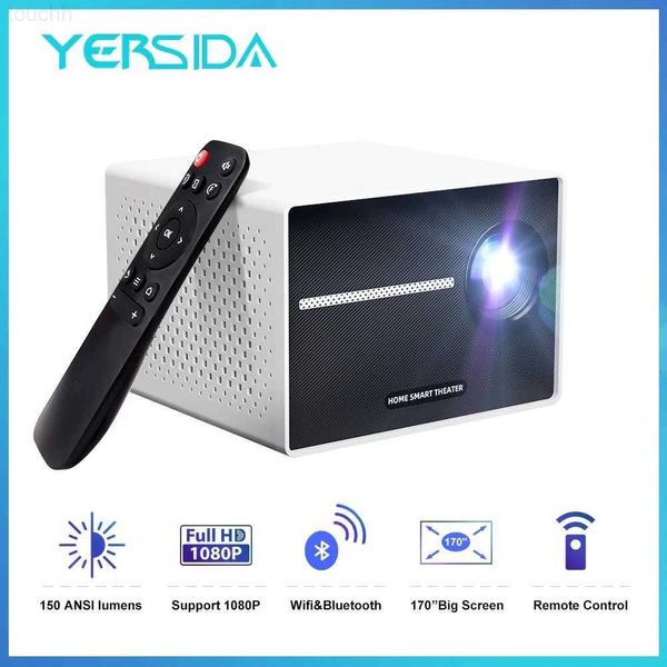 Projecteurs YERSIDA YG290 Mini projecteur Android 9.0 système WIFI projecteur Bluetooth 720P Full HD projecteurs prise en charge 4K pour téléphone ordinateur L230923