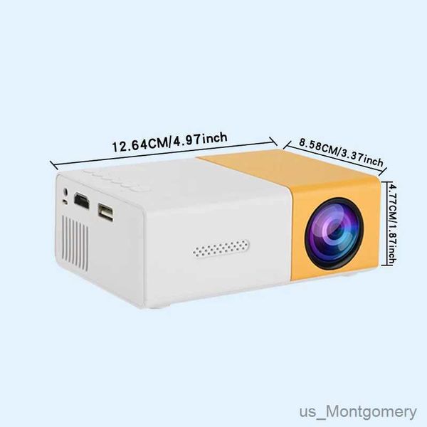 Les projecteurs YG300 Mini HD Home Theatre Portable Projecteur compatible avec USB HDMI peuvent être directement connectés au téléphone