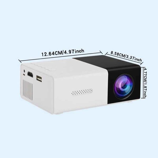 Projecteurs YG300 Projecteur mobile Portable Chambre Home Theatre Projecteur Plays 1080p Video Cable Connection Conneries de vacances J240509