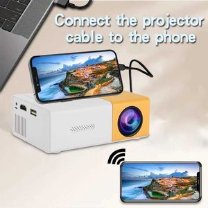 Projecteurs YG300 Projecteur 15ansi Multimedia 320 * 240 Résolution Portable Small Size Sauveillance Cadeau de vacances Gift d'anniversaire J240509