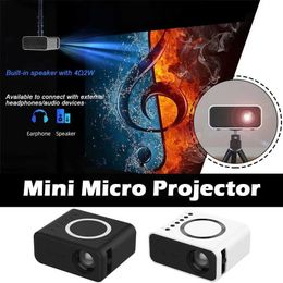 Proyectores YT300 Mini proyector portátil LED Smart TV 320 * 240 1080P Hogar inalámbrico Wifi Teléfono Sincronización de video Cable USB Teatro Beamer Juego Y7R7 Q231128