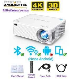 Projecteurs ZAOLIGHTEC A30 projecteur Full HD 1080P 5G WiFi Bluetooth prise en charge 4K mise à l'échelle 9500 Lumens projecteur de cinéma maison de film en plein air Q231128