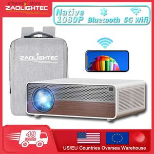 Projecteurs ZAOLIGHTEC A40 projecteur WIFI Portable 7500 Lumens LED Home cinéma Support intelligent 4K HD projecteur de film LED Bluetooth projecteur Q231128