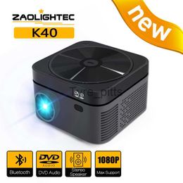 Projecteurs Zaolightc K40 Projecteur 1080 PVIDEO LED DVD Projecteurs Dual Full HD pour Home Theatre X0811