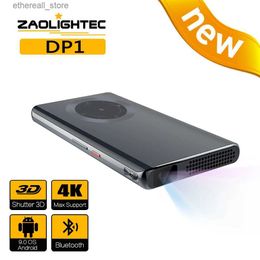 Projectoren ZAOLITGHTEC DP1 Mini Draagbare Pico Smart Android Wifi 1080P TV 4K Outdoor DLP-projector voor mobiele smartphone 4K Cinema Q231128