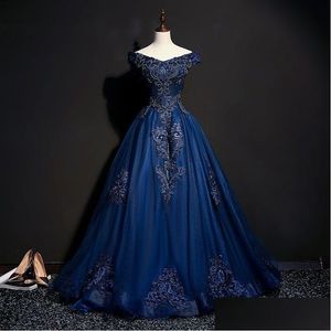 Prom -jurken 2023 Royal Blue Ball Jurk Jurks plus size Arabisch Arabisch Aso Ebi Lace kristallen avond formeel feest tweede receptie bir ot6mx
