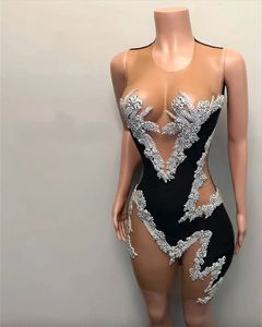 Prom sexy korte jurk voor zwarte meisjes kristal verjaardagsfeestjes jurken zeemeermin mini staart gewaad bal aso ebi