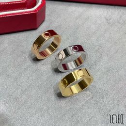 Belofte Ring Diamanten Ring Band Heren Titanium Trouwringen Trouwringen voor koppels Designer Herenring Gestapelde trouwringen Lucury Sieraden Designer Luxe