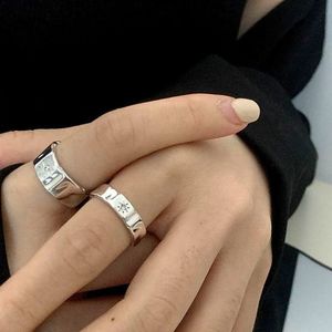 Belofte ringen voor vrouw paar ringen zilveren ring matching ring love ring hoogwaardige designer roestvrijstalen ring mode mode sieraden huwelijksverjaardag cadeau