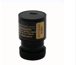 Promoción de transmisión independiente 5pm Video USB CCD Cámara Biológica Biológica Microscopio Captura de imágenes Eyepiece eléctrica con 2 adaptador