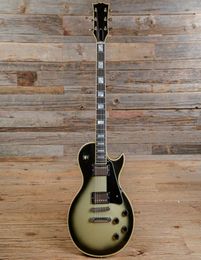 Promotion Adam Jones vintage jaune argent rafale de guitare électrique en ébène en ébonie crème crème reliée 8508954