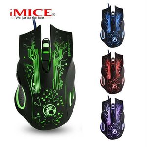 Promotion commutateur DPI réglable 3200DPI souris de jeu LED optique 6D USB filaire souris de jeu Pro Gamer ordinateur Mice3AZA