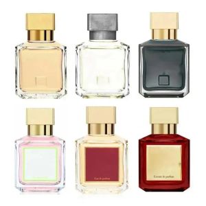 Parfum de haute qualité 70 ml Rouge 540 à la rose oud humeur de soie Extrait Eau De Parfum Paris Parfum Homme Femme Cologne Spray 2.4fl.oz Odeur longue durée livraison rapide