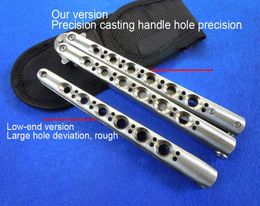 Theone BM42 Balisong Trainer Gratis-swingende Mes 440 blade Voor BM40 BM41 BM42s BM43 BM46 BM47 BM49 Tactische EDC gereedschap