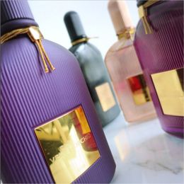 Promotie zwarte orchidee parfum 100 ml voor vrouwen verstuiverfles glas mode sexy dame kloon parfum langdurige bloem fruit lavendel geur parfums