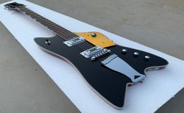 Promotion Custom Shop G6199 Billybo Jupiter Thunderbird Black Electric Guitar Sparkle Gold Pickguard Red Mahogany Body in Stoc8812649