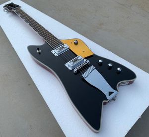 Promotion Custom Shop G6199 Billybo Jupiter Thunderbird Black Electric Guitar Sparkle Gold Pickguard Red Mahogany Body in Stoc6341272