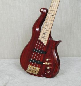 Promotion Diamond Series Prince Cloud 4 Strings Electric Wine Red Bass Guitar Guitar Maple Fingeboard Gold Hardware6607487