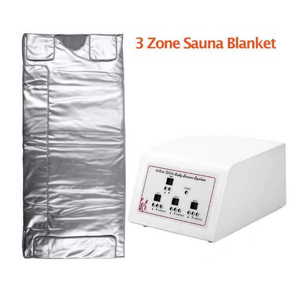 Promotion combustion des graisses étanche 3 zones couverture infrarouge lointain sauna minceur thérapie de chauffage enveloppement détox beauté soins de santé