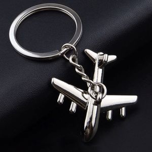 Avion en métal porte-clés avion brillant porte-clés porte-clés pendentif bijoux de mode pour hommes femmes cadeau de Noël Drop Ship 240245