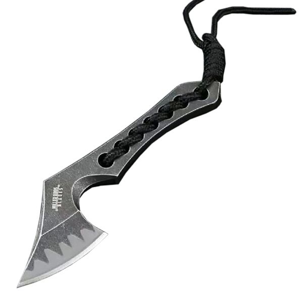 Promoción H1129 6,18 pulgadas Mini hachas cuchillo y hachas Z-wear hoja de lavado de piedra mango de acero de espiga completa hacha pequeña con herramientas de corte Kydex