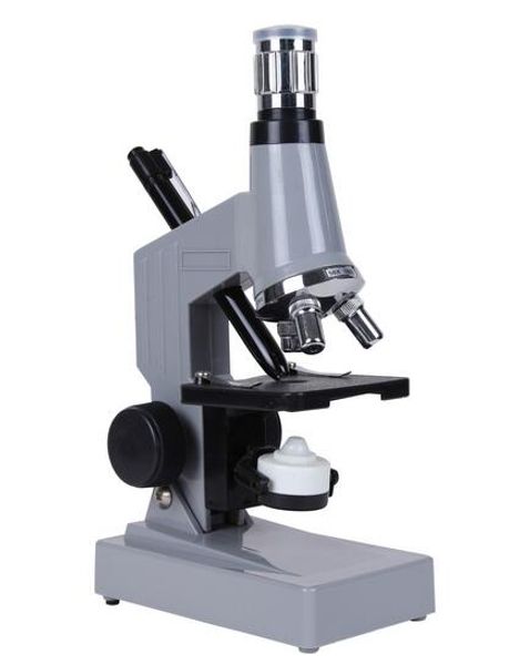 Promotion livraison gratuite ! Microscope jouet pour enfants de haute qualité 1200X Microscope biologique monoculaire éclairé pour l'éducation