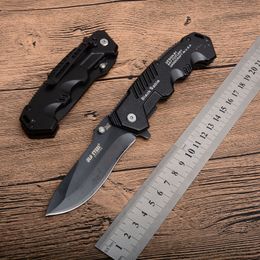 Promotion haute qualité CS HY217 survie tactique Camping couteaux couteau de poche pliant lame noire outils de jardin