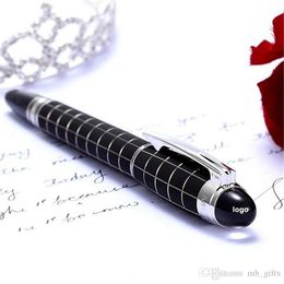 Promotion-stylo à bille roulante en résine/métal de haute qualité graver des stylos cadeaux de bureau d'école de Promotion
