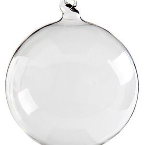 Promotion Accueil Jardins De Mariage Décoration De Noël Ornement Clair Verre Rond Boule Boule Décoration 5Pack T200117