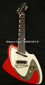 Promotion J Backlund Design JBD 100 Metallic Red Electric Guitar Mirror PickGuard Locking Tiners Wrap Tail Piece9883428