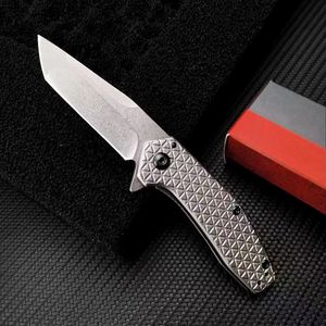 Promotie KS1324 Assisted Flipper Folding Knife 8Cr13Mov Stone Wash Blade Aviation Aluminium Hendel EDC Pocket Knives