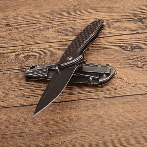 Promoción KS1353 BW Cuchillo plegable Flipper asistido 8Cr13Mov Hoja de lavado de piedra negra Mango de acero inoxidable Cuchillos de carpeta de bolsillo EDC para exteriores con caja al por menor