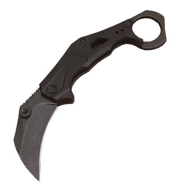 Promotion KS2064 Karambit Knife 8Cr13mov Satin / Stone Wash Blade G10 Handle Pliage Clawing Couteaux Tactical Couteaux Tactical Box