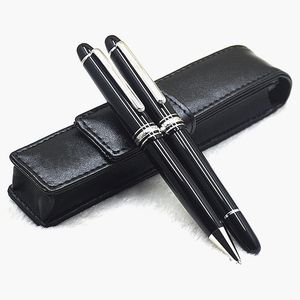 Promotion - Stylo à bille en résine noire de luxe Msk-145 Stylo à bille roulante Stylos à plume d'écriture de bureau scolaire de haute qualité avec numéro de série