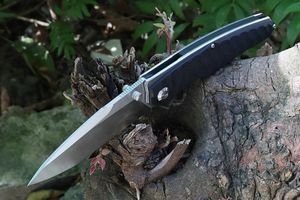 Promoción M7635 Gran Flipper Cuchillo plegable D2 Satin Tanto Blade CNC G10 Mango Cojinete de bolas Carpeta de apertura rápida Cuchillos Herramientas al aire libre