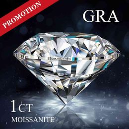 Promozione Moissanite Pietra sciolta più economica Fabbrica D Colore VVS1 3EX Bianco Taglio rotondo Lab Grown Diamond Certificazione GRA330r