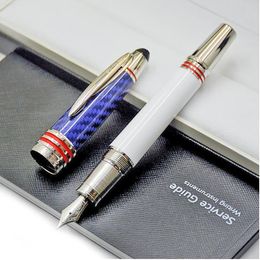 Stylo promotionnel Édition limitée John F. Kennedy Roller en fibre de carbone M Stylo plume Écriture lisse avec numéro de série JFK