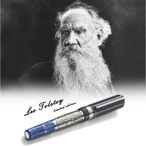 Stylo de promotion limité Léon Tolstoï Writer Edition Signature M Stylos à bille roulante Bureau École Papeterie Écriture lisse avec numéro de série